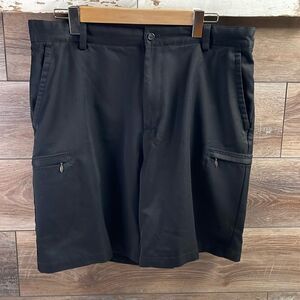 Izod Men’s Golf Sport Shorts, Size 36, Black